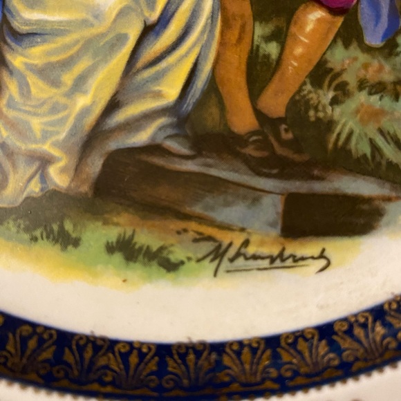 Pretty Decorative plate 9” - Wood & Sons English Ironstone - Picture 3 of 4